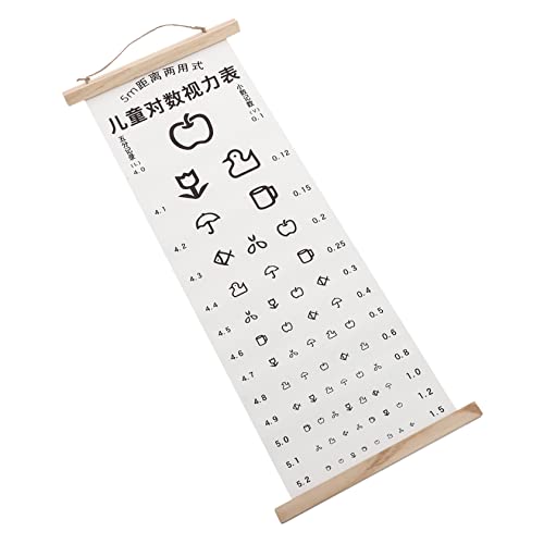 HOLIDYOYO Eye Exam Chart for Boys and Girls Visual Testing Chart Break-Proof and Tear-Resistant for Home School or Clinic