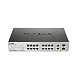 Produktbild D-Link DES-1018MP Gigabit Uplink Switch (18 Ports, davon 16 x 10/100 Mbit/s PoE-Ports und 2 x Combo SFP-Ports)