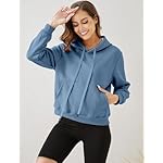 Gihuo Women's Winter Warm Hoodie Sherpa Fleece Lined Pullover Hoodie Hooded Sweatshirt - Image 5