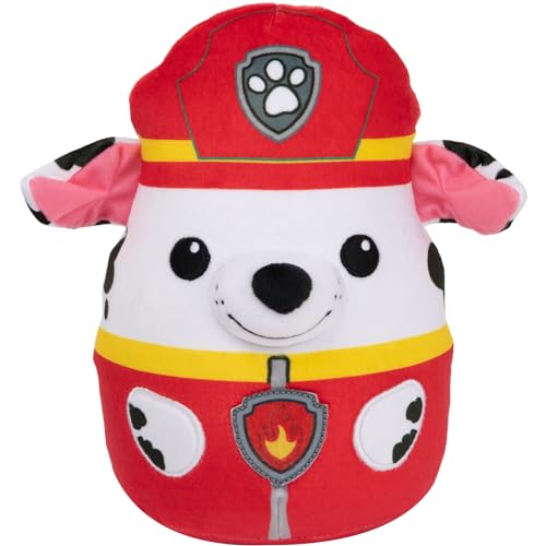 PAW PATROL GUND Trend Squishy Marshall 20 cm - Peluche Jugar y como cojín, Aspecto Original de la Serie de televisión, Recomendado a Partir de 1 año