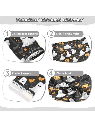 Girls Leggings Ghosts Pumpkins Cartoon Toddler Girls Clothes Toddler Comfortable Bottoms Girl Leggings 3-4T3