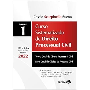 Capa do livro Curso Sistematizado de Direito Processual Civil - Vol 1 - 12ª edição 2022: Volume 1