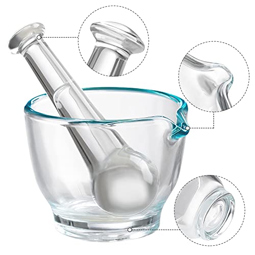 Ultrassist 4oz Glass Mortar and Pestle Bowl, Medicine Grinder and Mixer for Pharmacy or Science Lab - Image 6