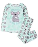 The Children's Place Girls Long Sleeve Koala Pajamas, Multi Color, X-Small