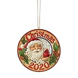 Enesco Jim Shore Heartwood Creek - Figura decorativa de Papá Noel con cardenal 2020