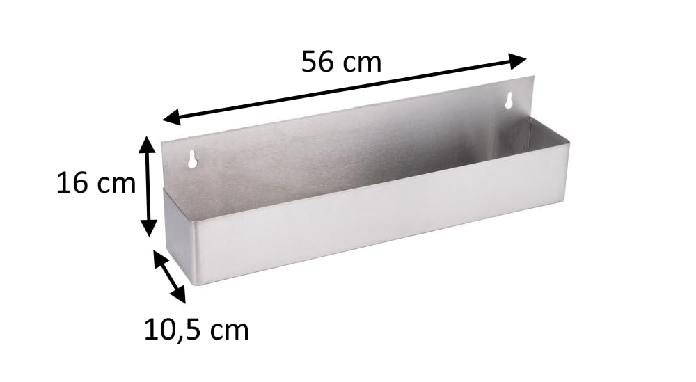 Cocktail7 Porte Bouteilles Acier Inoxydable 56cm pour 6 Bouteilles Speed Rack Speedrack Professionnel Speedrail Rangement Étagère à Bouteilles Matériel Bar Organisation (1 Pièce)