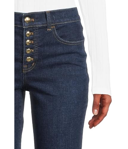 Madewell Women's Kick Out in Rinse with Patch Pocket in Larkspur4