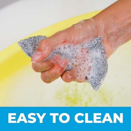 Image of Luan Hue - 4 PCS Scrub Pads, 2.7 inch x 3.5 inch x 2,7 inch Scrub Pads for Cleaning Kitchen, Bathroom, and Household, Non-Scratch, Reusable, Multi-Surface Scrub Pads, Dishwasher Safe for Non-Stick Cookware
