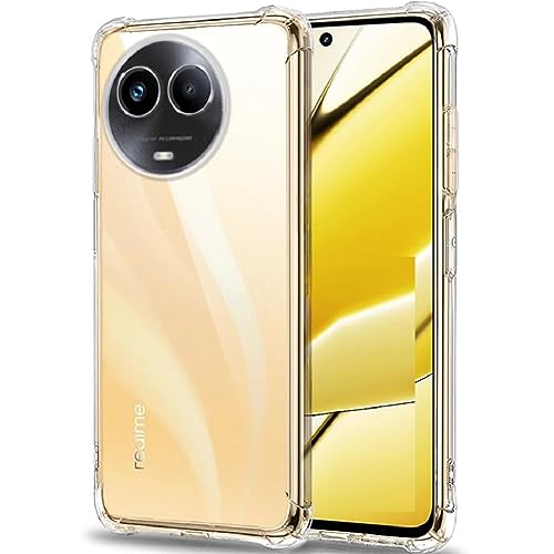 Image of Rubber Back Cover Compatible Model for Realme RMX3780 / Realme 11 5G - Transparent