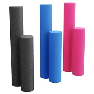 GORILLA SPORTS® Pilates Rolle - 60 x 15 cm oder 90 x 15 cm, Weiche, Schaumstoff, Farbwahl - Fitness Roller, Faszienrolle, Yoga-Schaumstoffrolle, Massagerolle, Pilatesrolle, Gymnastikrolle