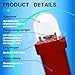 SOFOC-T5 LED Bulb COB Chip 74 73 37 2721 Car Dashboard Instrument Panel Gauge Light Cluster Shift Ligh 3V 6V 12V DC3-12V Compatible Red 10Pcs