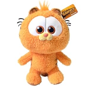 Peluche Bébé Garfield par Animagic - Doux Chat Endormi de Bande Dessinée