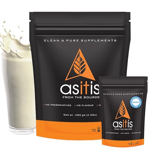 AS-IT-IS One Whey Protein Concentrate 80% Unflavoured, Labdoor Certified (Whey protein Concentrate 1kg + Creatine 100gms) | Combo pack