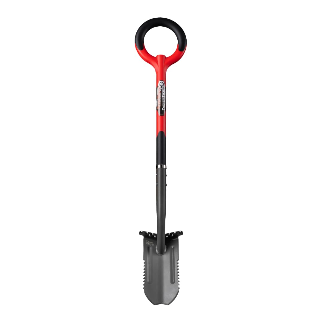 VENTEO - Bêche de Tranchée RootSlayer | Lame Dentée Acier Carbone Renforcé Haute Résistance | Coupe Racines sans Effort | Outil Jardinage Sol Dur | Tranchées Précises Drainage Irrigation Jardin