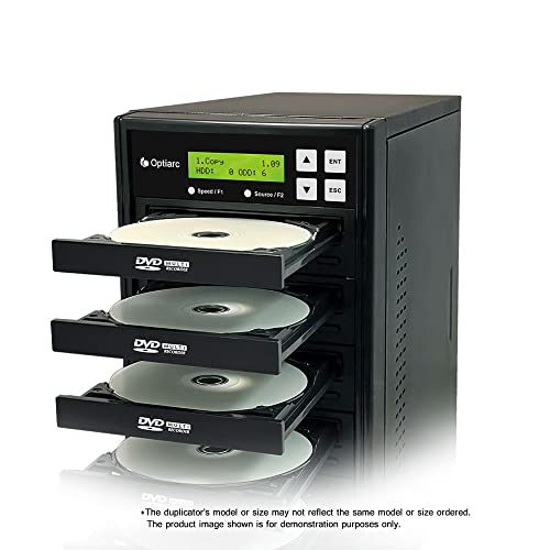Optiarc 1 To 5 24X Burner M-Disc Support Cd Dvd Duplicator - Standalone Copier Duplication Tower Opt-S5T-Dvd-Bk #TOP3
