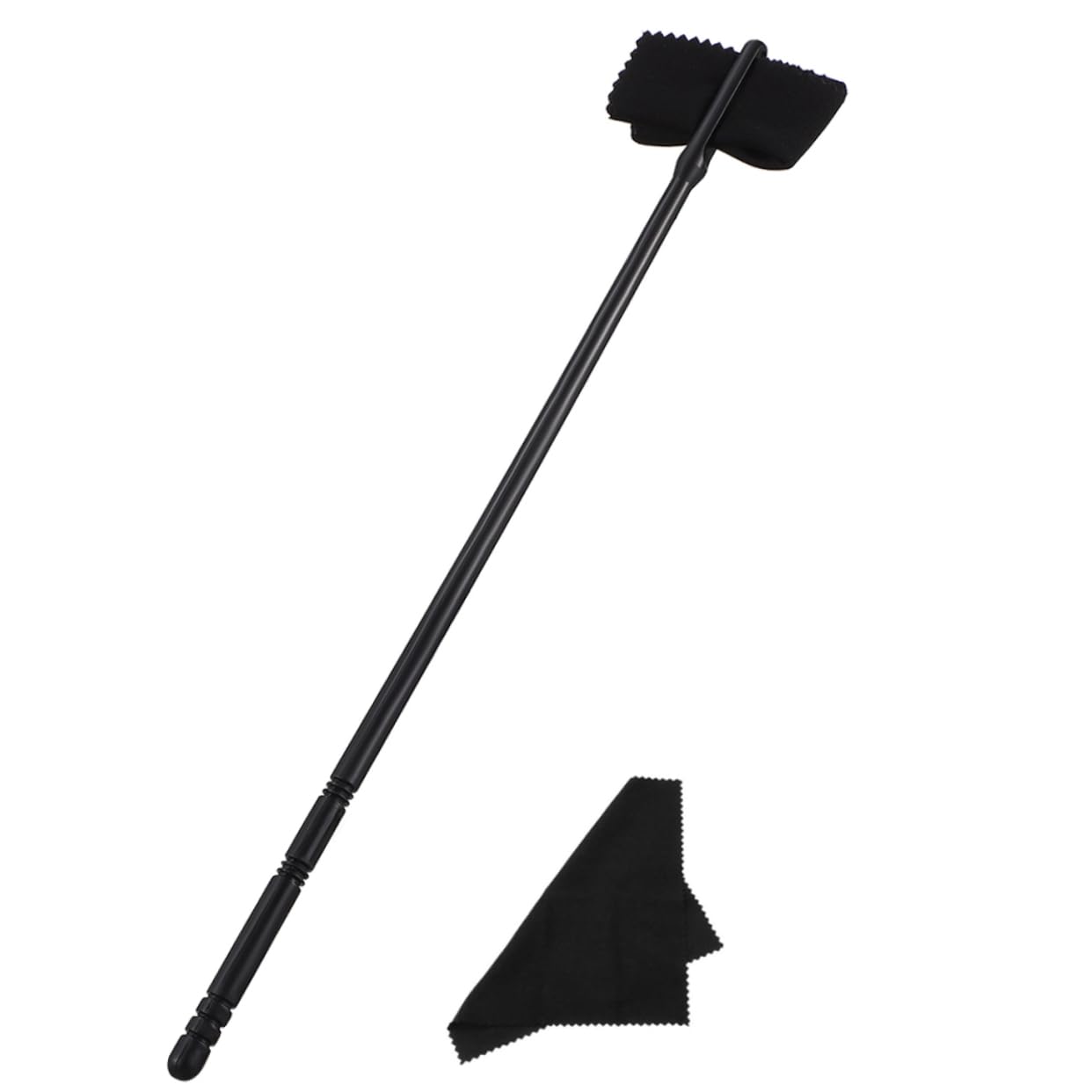 VANZACK 1Set Flute Cleaning Kit with Rod and Cloth Durable Flute Accessories for Wind Instruments Includes Cleaning Stick and Cleaning Cloths for Maintenance and Care of Flutes