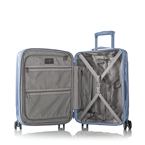 Heys Xtrak 21-Inch Expandable, Lightweight Carry-On Luggage With Tsa Combination Lock, Push Button Telescopic Handle System And Spinner Wheels (Icy Blue) #TOP2