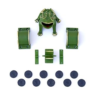 CADENAS jeu de la grenouille complet en fonte, 10 palets