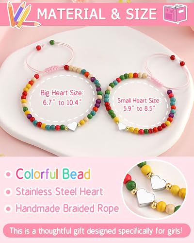 First Day of Kindergarten/Preschool Gift Back to School Bracelet Mommy and Me Matching Mother Daughter Bracelets4