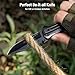 KEXMO Pocket Knife for Men - Sharp Blade Wood Handle Pocket Folding Knives with Clip, Glass Breaker - EDC Knives for Survival Camping Fishing Hiking Women, Small, Black