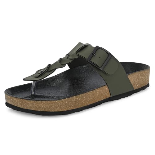 Image of Centrino Men's Berkin-Style Slip-On Sandals | Open Toe Design | Soft PU Footbed | Lightweight & Comfortable | Arch Support | On-Grip Sole | Casual Outdoor Wear (6867)