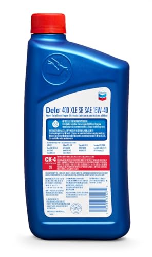 Image of Chevron Delo 400 XLE SAE Synblend Synthetic Blend Diesel Oil 15W40, 1 Quart, Case of 12