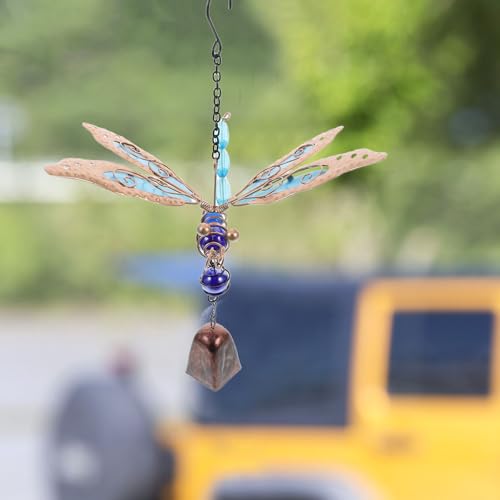 Campana de viento de libélula decorativa para crear un ambiente relajante en el jardín nocturno 7