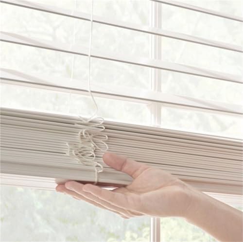 Persianas venecianas de Madera for oscurecimiento de habitación, persianas inalámbricas de imitación de Madera de 2 Pulgadas for Oficina en casa para Oficina Casa