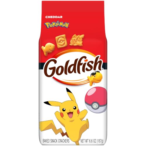 Goldfish Pokemon Cheddar Crackers, 6.6 oz Bag