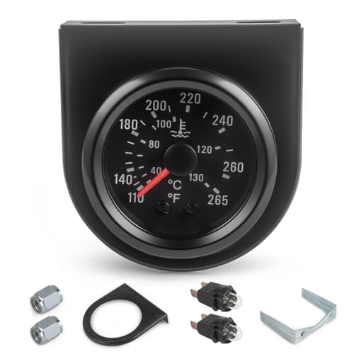 52mm Mechanical Water Temp Gauge 110–265°F