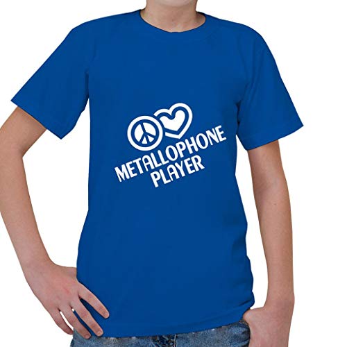 Custom Brother - Peace Love METALLOPHONE Player Music Kid's Short Sleeve T Shirt
