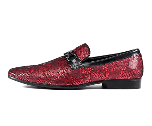 Amali Men's Paisley Metallic Erin Driving Smoking Slip On Loafer Dress Shoe2