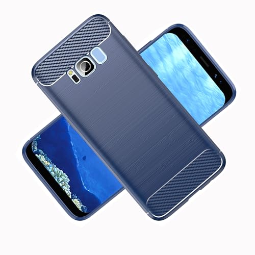 LXHGrowH Cover per Samsung Galaxy S8+ / Samsung Galaxy S8 Plus, Custodia Antiurto Protezione Flessibile Silicone TPU, Custodie Antishock e Antigraffio Paraurti Caso Cellulare Case Protettiva, Blu