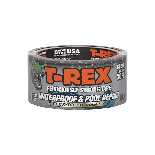 T-Rex Waterproof and Pool Repair Tape - Patch Pool Liner No Kit Needed, Permanent, Works Underwater,...