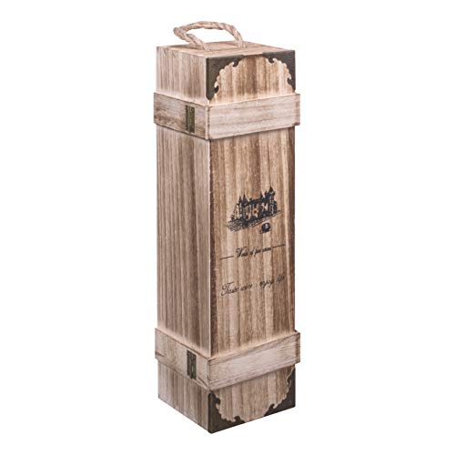 TOPBATHY 2 Scatole Portagioie In Legno Retrò Con Serratura – Piccoli Scrigni Decorativi Per Matrimoni, Feste, Gioielli E Ricordi (Colore Scuro Antico)