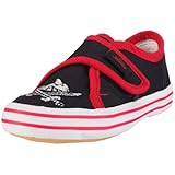  Capt\'n Sharky Jungen 140006 Gymnastikschuhe, Schwarz (schwarz/rot), 25