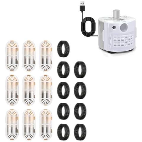 HICC PULE 9PCs Replacement Filters&Replacement Pump Cover