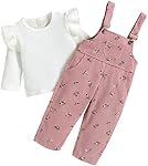 Newborn baby girl outfits Infant fall clothes long Sleeve rompers Overalls pants sets DIY headband 3pcs