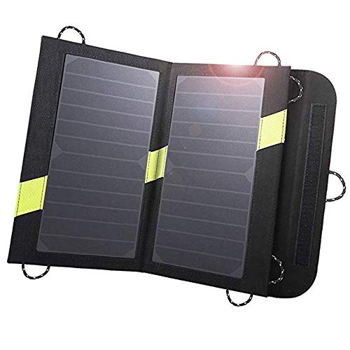 solar ladegerät für wohnmobil Solar Ladegerät 14W 2-Port USB Outdoor Handy Solarpanel Ladegerät für iPhone, Huawei, Andriod Smartphone,