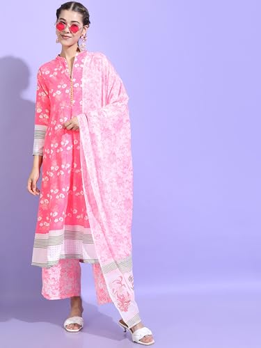 Image of Vishudh Women ROUND NECK ETHNIC SET VNK3003004 Multicolor