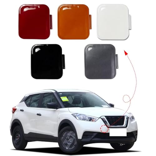 CZShiYue Car Front Bumper Tow Hook Cover Cap Towing Eye for Nissan Kicks 2018 2019 622A0-5RB0H Trailer Small Cover(Grey)