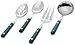 Ginkgo International Le Prix 4-Piece Stainless Steel Hostess Serving Set, Green