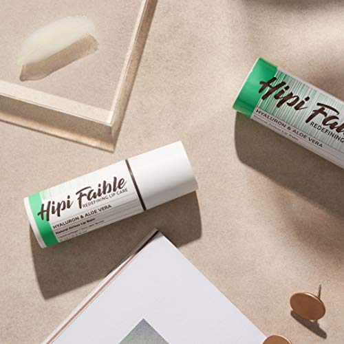 Hipi Faible HYALURON & ALOE VERA - Naturkosmetik Lippenpflege im Pump-Spender - Lippenbalsam 100% natürlich - 6 ml