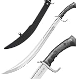 Honshu Boshin Saber Sword | Tactical Strength and Modern Design | Sheath Included | 7Cr13 Stainless Steel Blade | Slip-Free Grip | 29.5' in Length