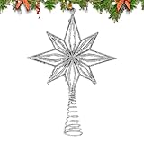 Feiertagsstern, dekorativer Baumakzent, Schimmernde achteckige Festliche Dekoration, Attraktivität für Festräume, Platzierung in Mehreren Szenen für den Innen- und Außenbereich, Kaminsims, Tisc