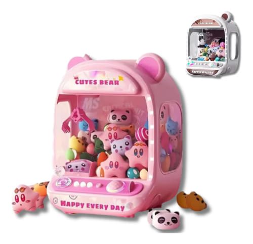 Máquina de Pegar Bichinhos Infantil, Brinde, Presente de Natal (Rosa)