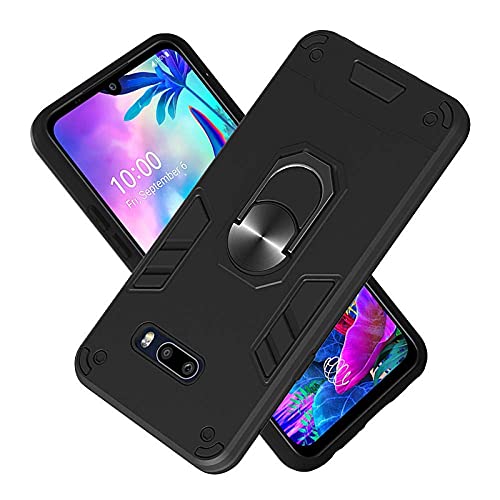 Helix Robotic Shock Proof Dual Layer Hybrid Armor Back Cover Case with Kickstand for LG G8X ThinQ - Black (B09F9Y6M6V) Amazon Price History, Amazon Price Tracker