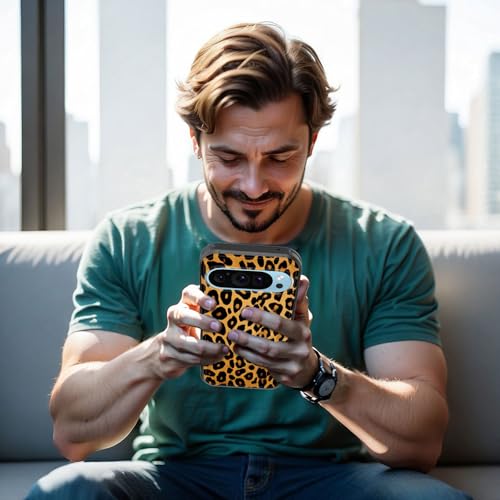 GFEWYTJYJ for Pixel 9 Pro XL Case,[10 FT Military Grade Drop Protection] Non-Slip Heavy Duty Shockproof Phone Case for Google Pixel 9 Pro XL 6.8 Inch 2024,Leopard Print - image 5