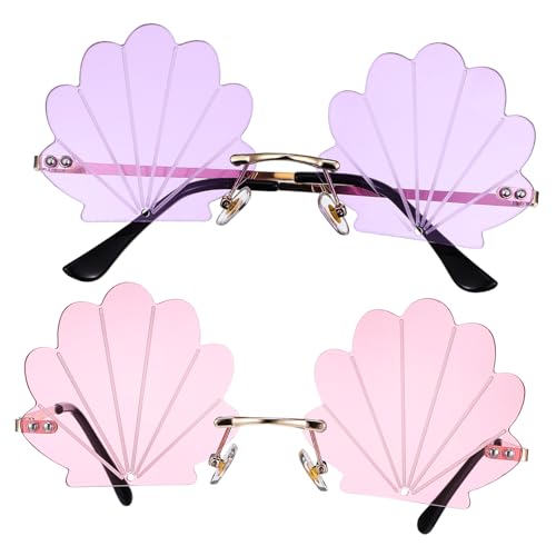 Lunettes sans monture PC dor&eacute; confortables et r&eacute;sistantes
