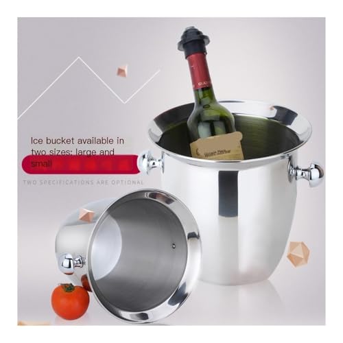 Cubitera de acero inoxidable Xuanyingfafafa tamaño L para enfriar botellas 6